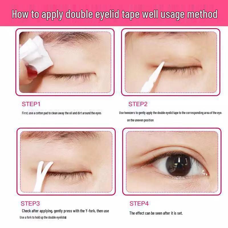 Breathable Glue-Free Invisible Eyelid Stickers for Natural Beauty