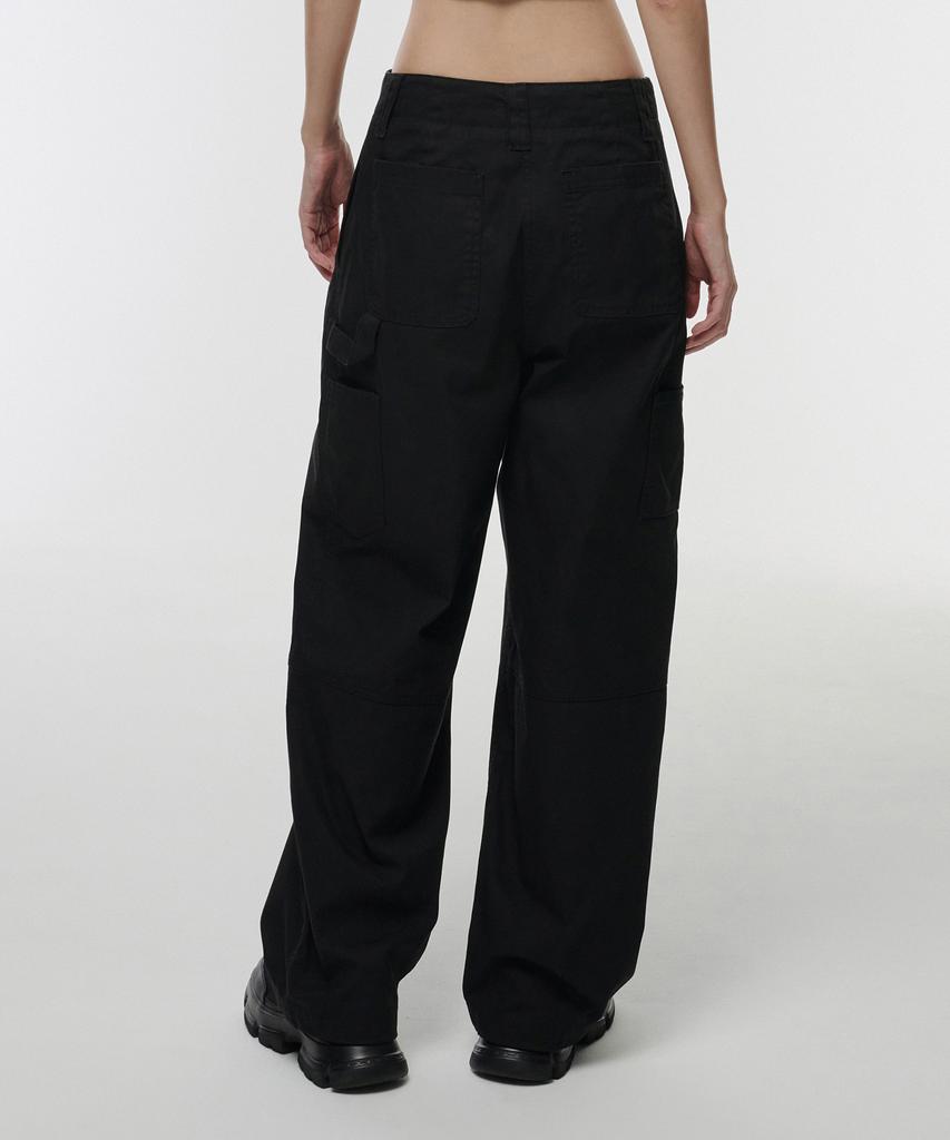 MUSINSA STANDARD WOMAN Women'S Wide Carpenter Pants [Black]