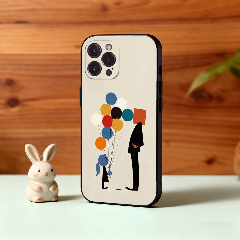 W-Wassily K-Kandinsky Art Phone Case For iPhone17,16,15,14,13,12Plus,Pro Max,XS,5G Soft Silicone Black Cover