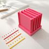 Jewelry Making Kits 1 Set Polymer Clay Thickness String Rollers, Rolling Guide 0.5-5mm, with Storage Ceramic Modeling Tools Base, Strip Roller