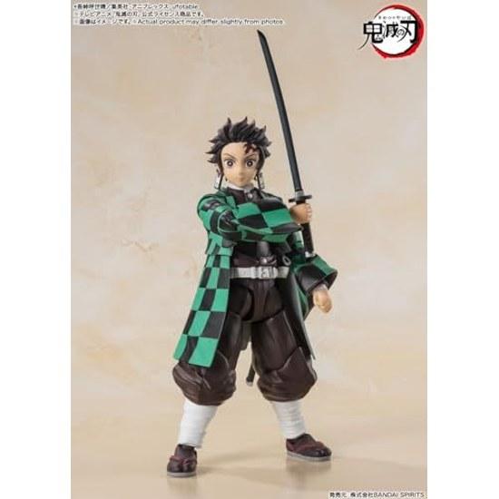 TAMASHII NATIONS S.H. Figuarts Demon Slayer Tanjiro Kamado Approximately 140mm PVC ABS Painted Movable Figure 6-Inch Action -