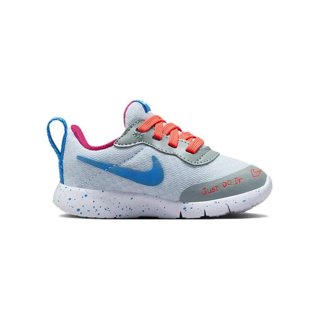 New Nike Tanjun EZ LIL Cushioning, Wear Resistant Low Top Toddler Shoes Gray Orange Infant And Toddler FD5379-400