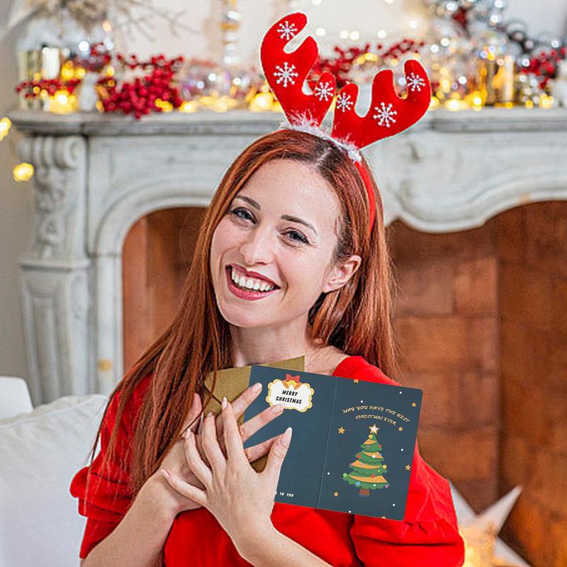 Pop Up Christmas Cards 3D Santa Claus Greeting Card Cute Christmas Thank You Cards Merry Christmas Card Pop Up Christmas Card
