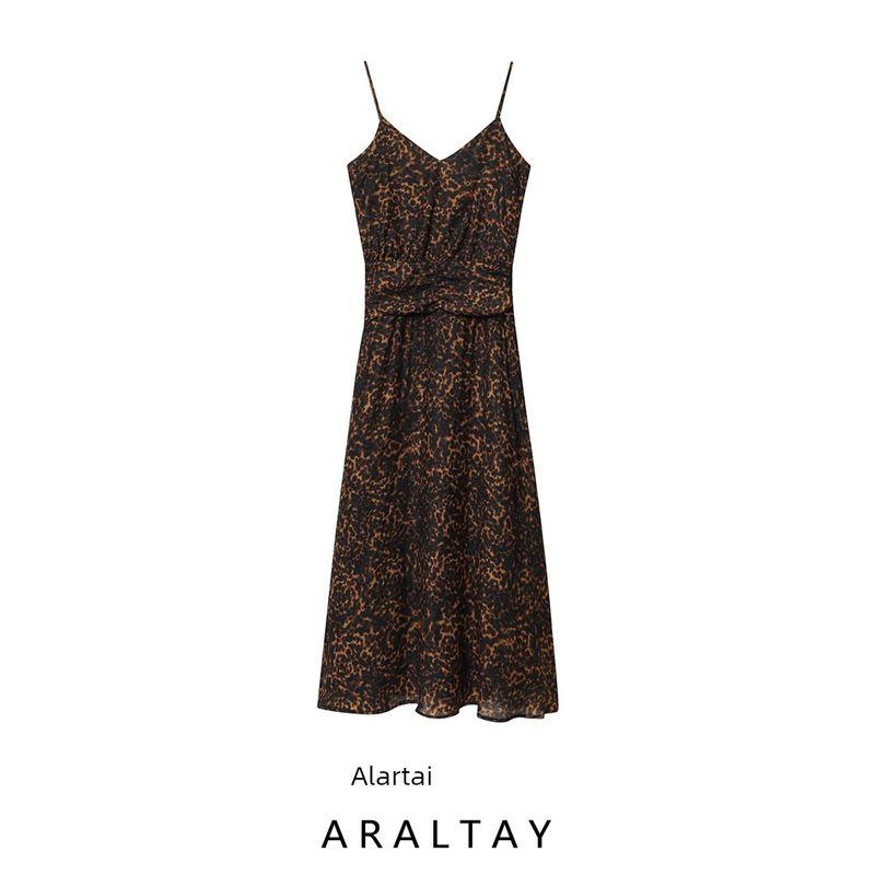 Araltay New Arrival Fashion Style Women's Clothing Fashion All-Match Animal Pattern Print Midi Skirt Dress 8790139