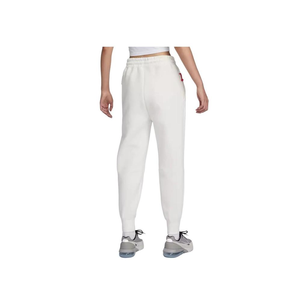 Nike Dragon Leap New Year Series Mid-Rise Cuffed Long Knit Pants Women Bottoms Sail-White FZ6386-133