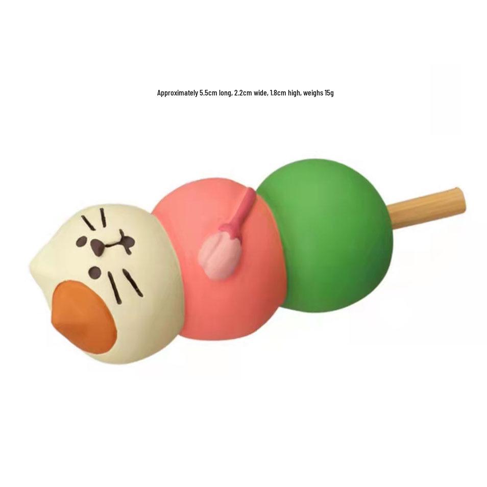 Japanese Style Cat & Strawberry Chocolate Resin Ornaments - DIY Blind Box Gift Accessories