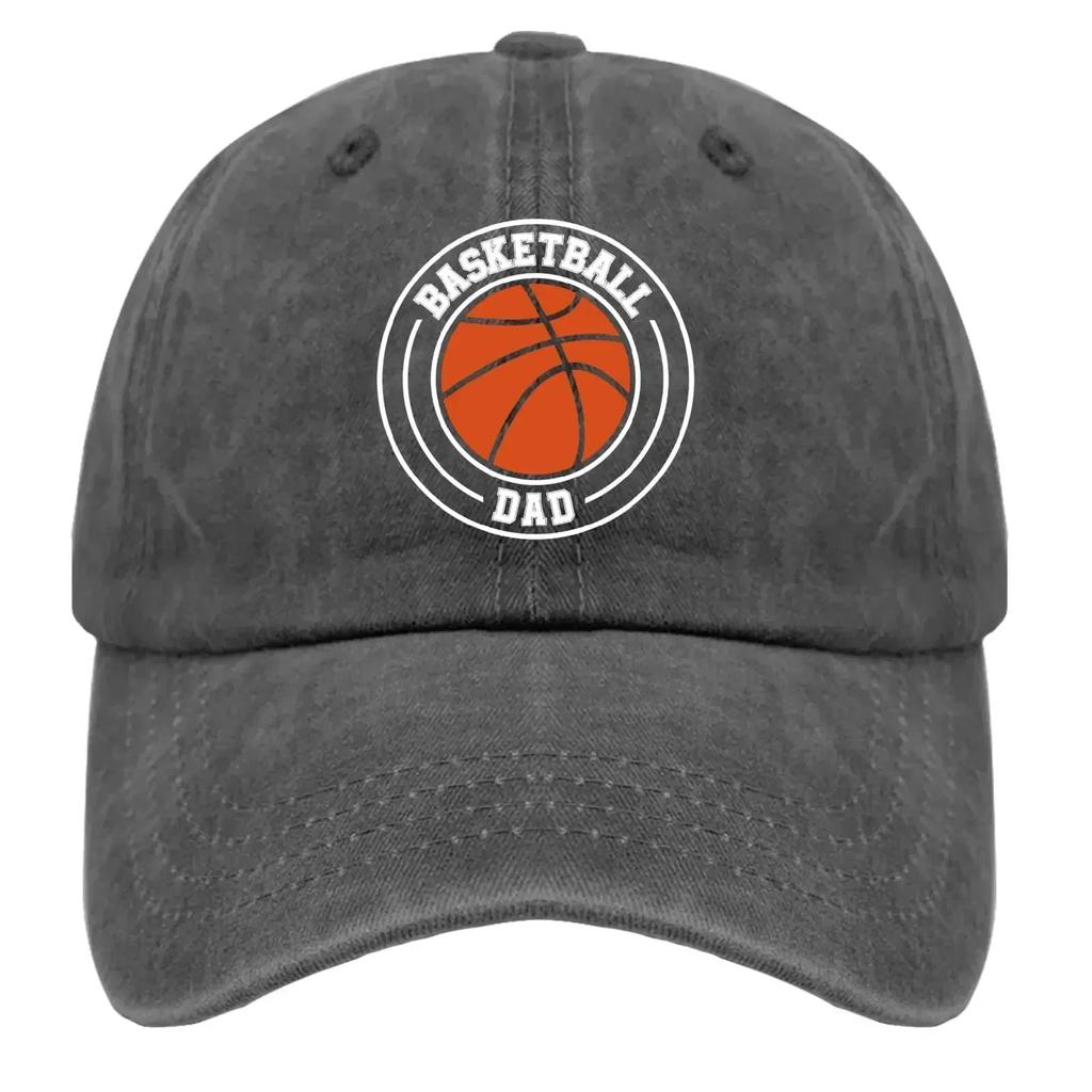 Basketball Dad Trucker Hat Black Baseball Cap for Unisex Gifts for Women Golf Hats