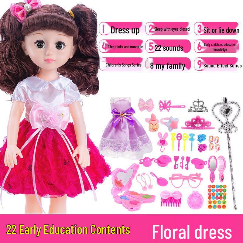 Interactive Smart Doll Set with Changeable Clothes - Princess Toy for Girls, Perfect Birthday Gift