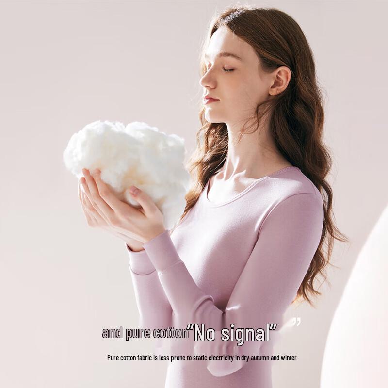 Langsha 100% Cotton Thin Thermal Underwear Set for Men and Women