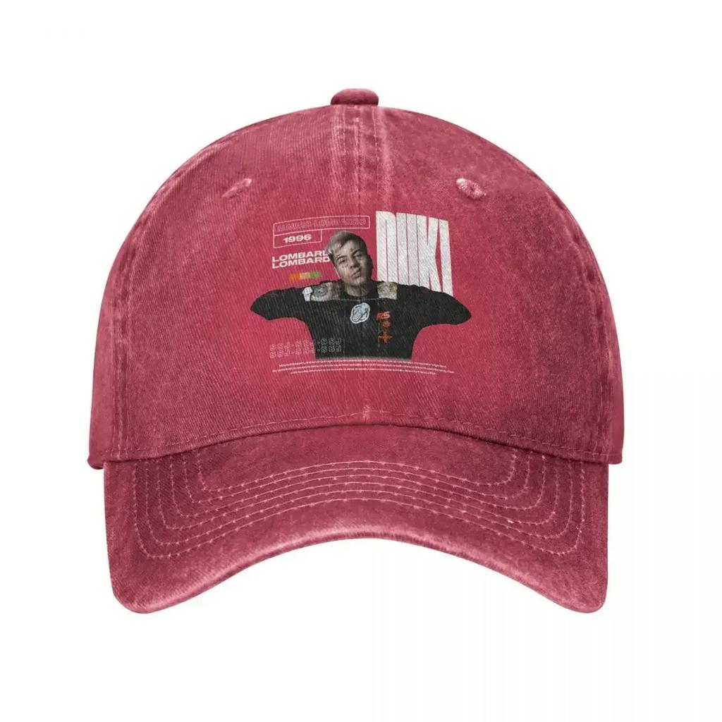 Cool Duki Singer Rapper Baseball Cap Vintage Distressed Denim Pop Rap Sun Cap Unisex Style Outdoor Running Golf Adjustable