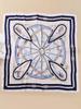 70cm Retro Printed Korean-Style High-End Imitation Silk Scarf for Women - Versatile Fashion Square Accessory