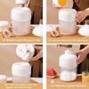 Shaved Ice Machine Plastic Portable Ice Crusher Ice Shaver with 2pcs Ice Cube Trays