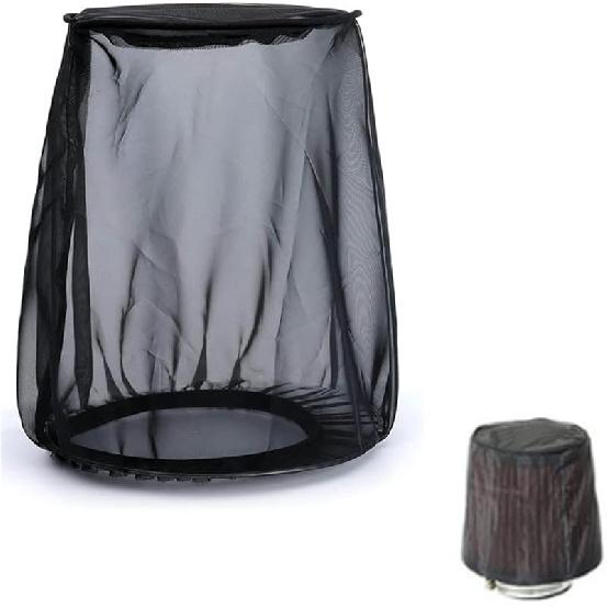 Air Filter Cleaner Kits, Motorcycle Waterproof Air Filter Rain Sock Dustproof Protective Cover Fits for Harley (Size S), Black#S