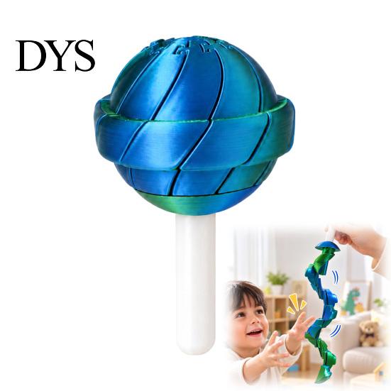 Snake Shape Lollipop Telescopic Fidget Toy, 3D Printed Retractable Educational Handheld Toy Sensory for Stress Relief, Creative Parent-child