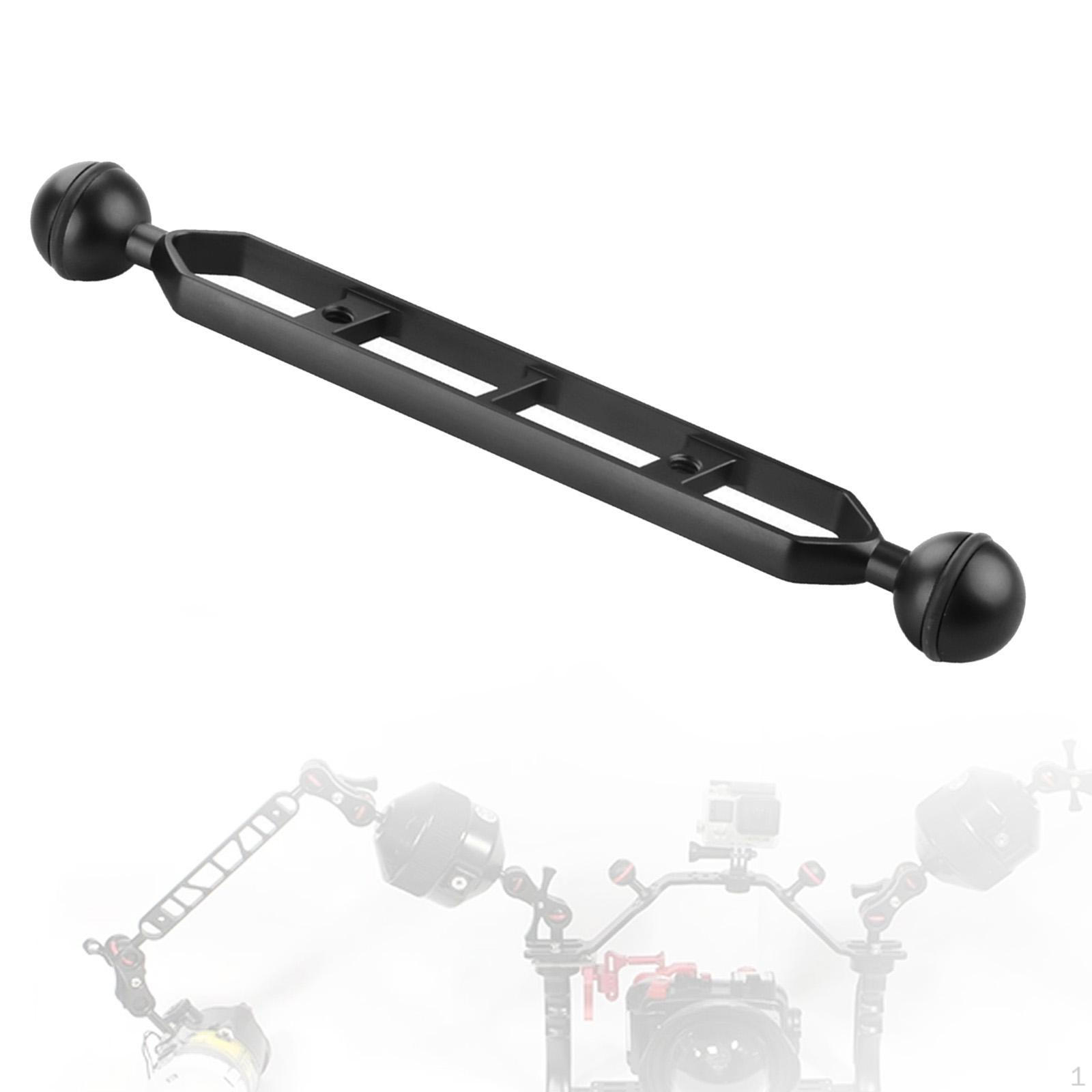 Aluminum Alloy Underwater Extension Arm Connector Practical Metal Diving Camera Tray 9in for чёрный