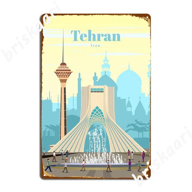 

Travel To Tehran Metal Sign Wall Wall Decor Pub Vintage Tin Sign Poster 20x30cm