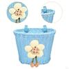 Kids Bike Basket Easy to Install Woven Front Bicycle for Children