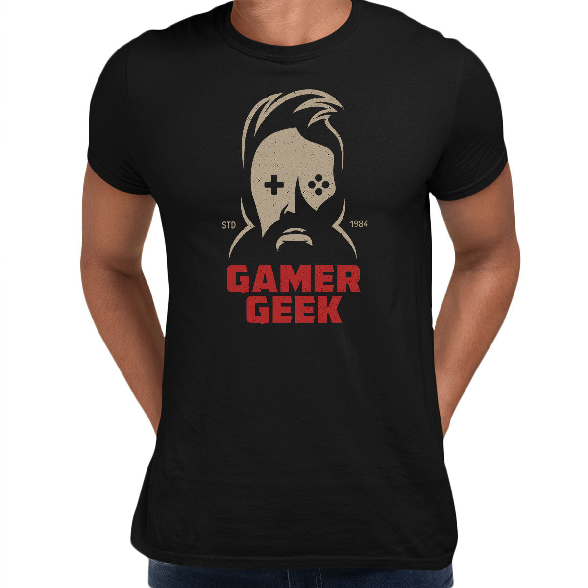 Мужская игровая футболка Old School Gamer Ретро Видеоигра Геймер Гик Унисекс Футболка S разноцветный