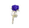Gold Color Rose Brooch for Women Red Romantic Rhinestone Tulip Flower Brooch Pins Jewelry Wedding Birthday Gifts