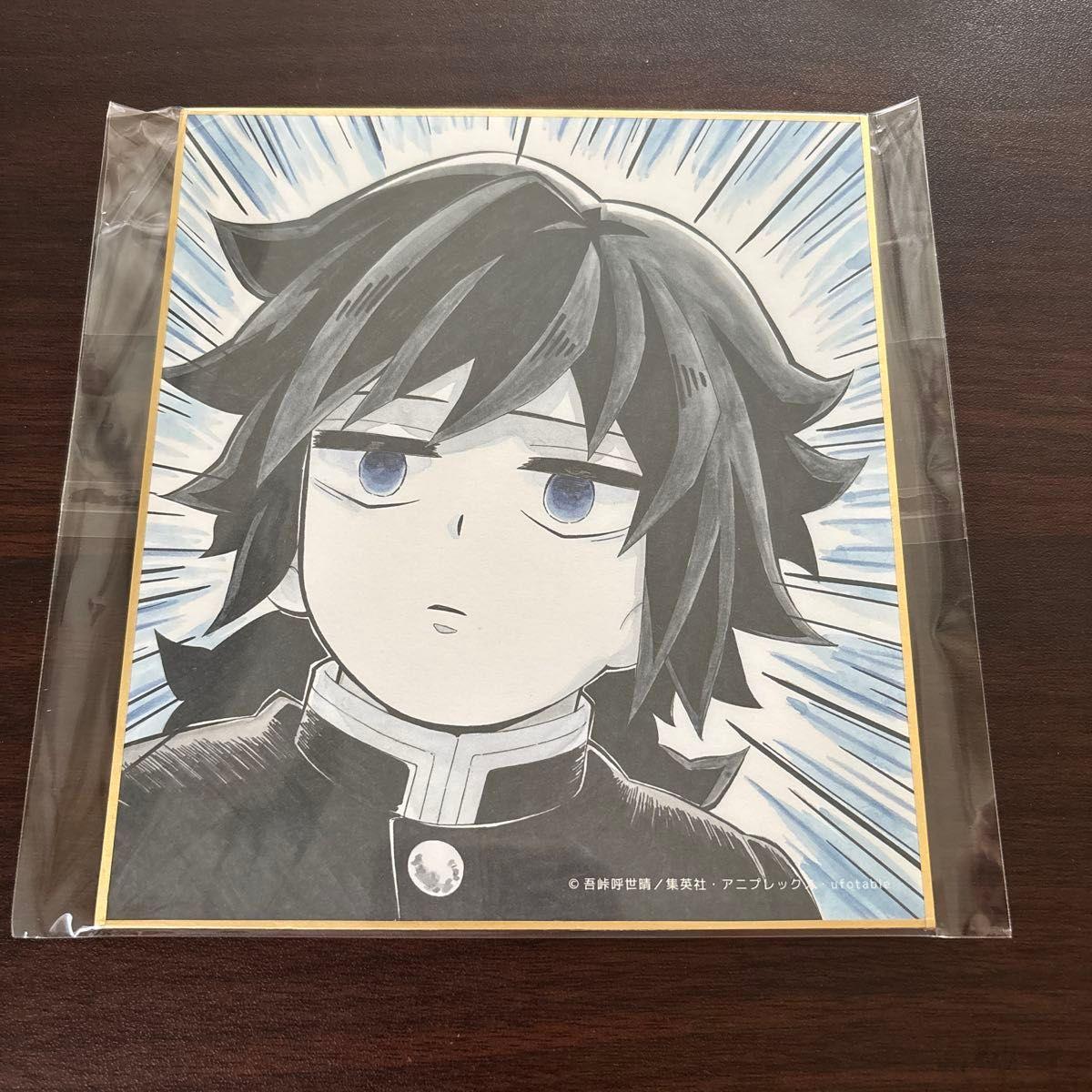 Used Demon Slayer: Kimetsu no Yaiba Pillar Training Dining Random Reproduction Mini Shikishi Giyu Tomioka