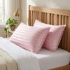 Glossy Jacquard Pillow Cover Envelope Closure Hotel Pillowcase  Bedroom