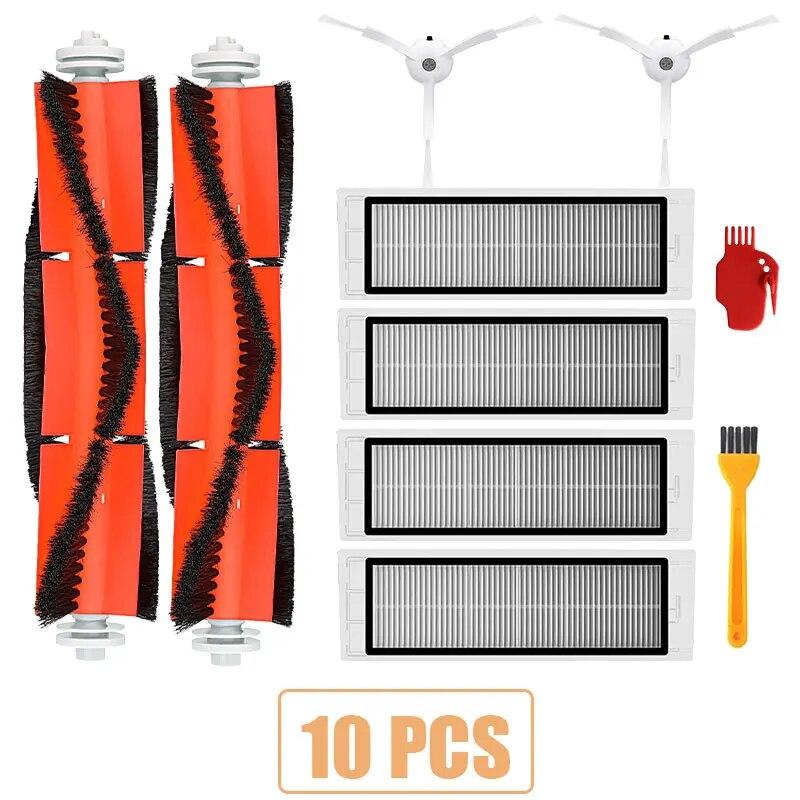 

Подходит для Xiaomi Roborock S50 S51 E25 S5, фильтр, боковая щетка, роликовая щетка, аксессуары, комплект из 10 предметов