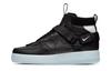 Air Force 1 Mid Utility Black Half Blue AQ9758-001