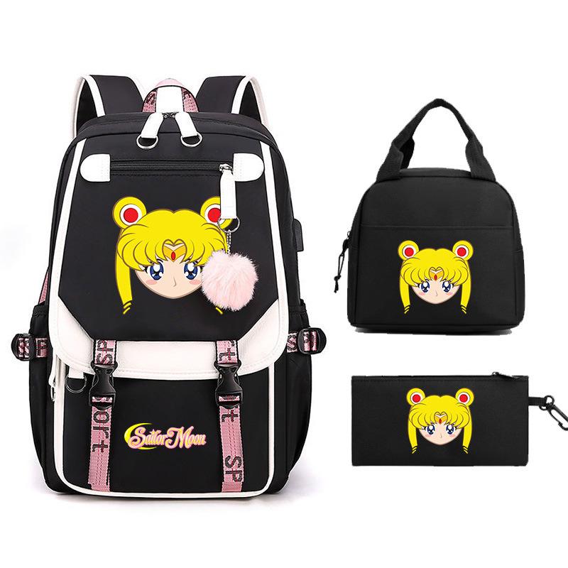 Sailor Moon Cartoon Elementary School Bag Lightweight Junior High School Backpack Women's Large Capacity Travel Bag