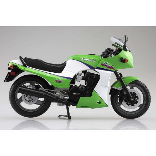 Aoshima Bunka Kyozai (AOSHIMA) Skynet 1/12 Scale Complete Kawasaki GPZ900R Lime Green Motorcycle