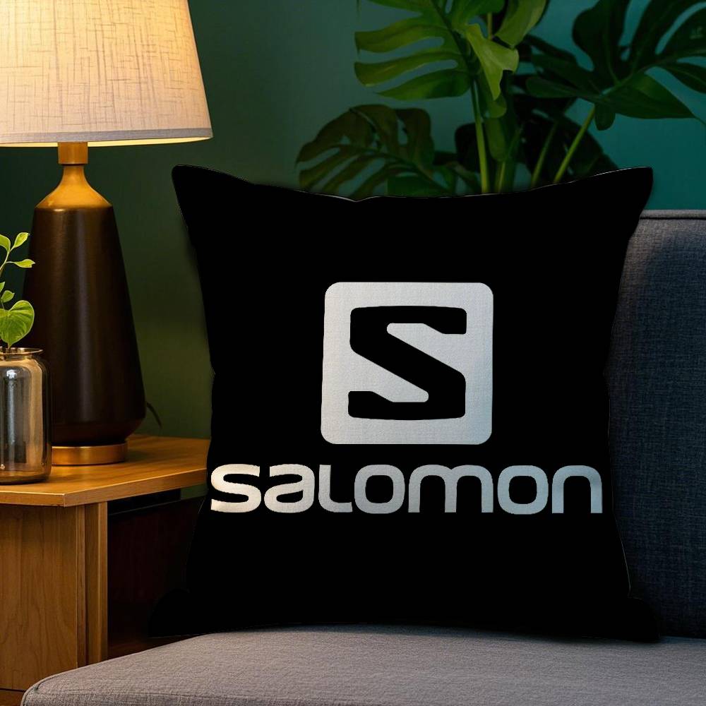 C-Classic S-SALOMONS Pillow Case Plush Fabric Soft Double Sided Print Home Sofa High Quality Cushion Cover Throw