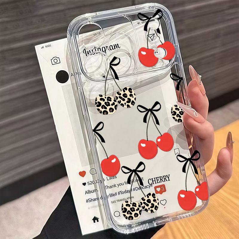 Erdbeer-Blumen-Hülle für Samsung S26 Plus S25 S24 S23 S22 Ultra A57 A17 A07 A56 5G A36 A26 A16 A55 A54 A53 Stoßfeste TPU-Hülle
