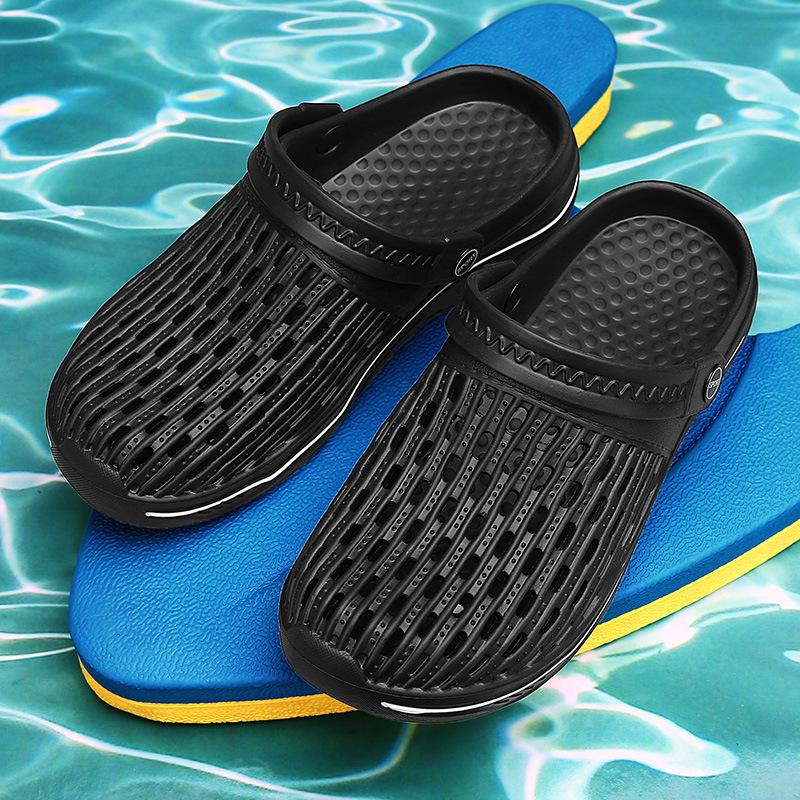 Herren Trendige EVA Sommersandalen: Step-On-Comfort Hausschuhe für drinnen und draußen