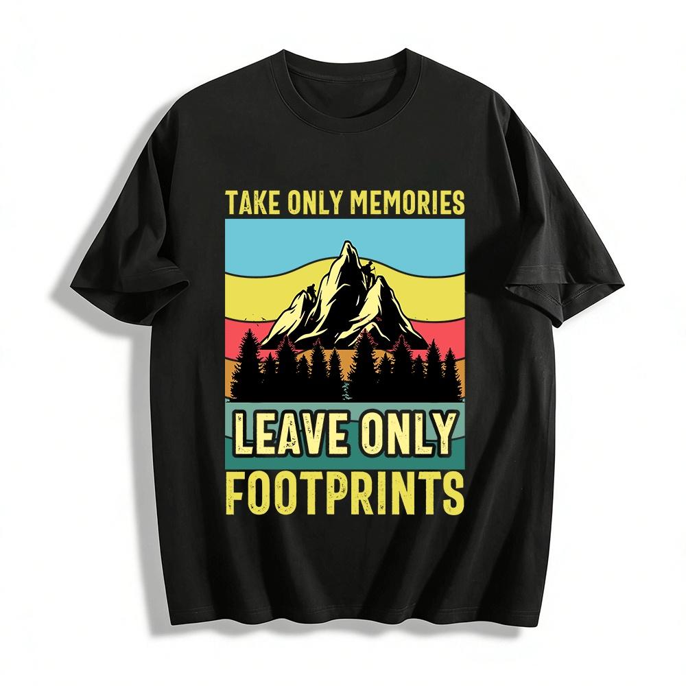 

Hiking Themed Eco Slogan Print Casual Outdoor T-Shirt Pure cotton T-shirt XXS