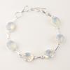 Milky Opal Gemstone 925 Sterling Silver October Birthstone Bracelet Jewelry Gift RB-5-19