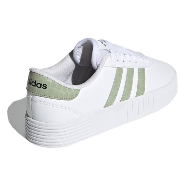 Adidas Neo Court Bold Non-Slip Durable Low-Top Skate Shoes Women Sneakers White Green FY9995