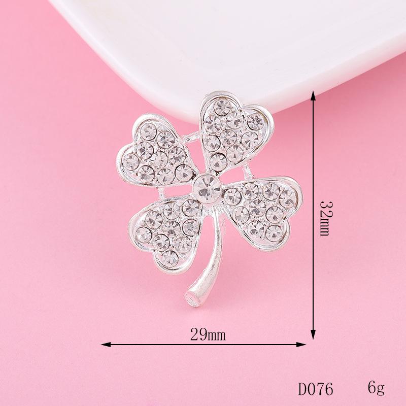 Colorful Four-Leaf Clover & Flower Rhinestone DIY Phone Case Jewelry Accessories.