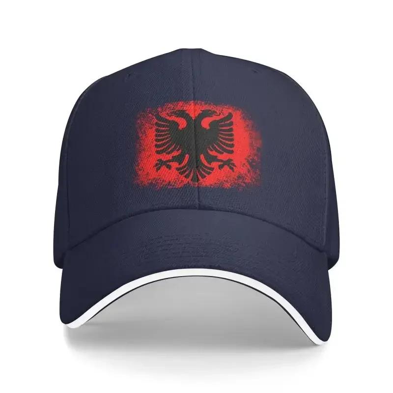 Individuelle Albanien Flagge Baseballkappe Herren Damen Verstellbar Albanischer Adler Wappen Dad Hat Outdoor