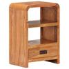 Nightstand 40 X 30 X 60 Cm Solid Wood with Honey Colored Finish
