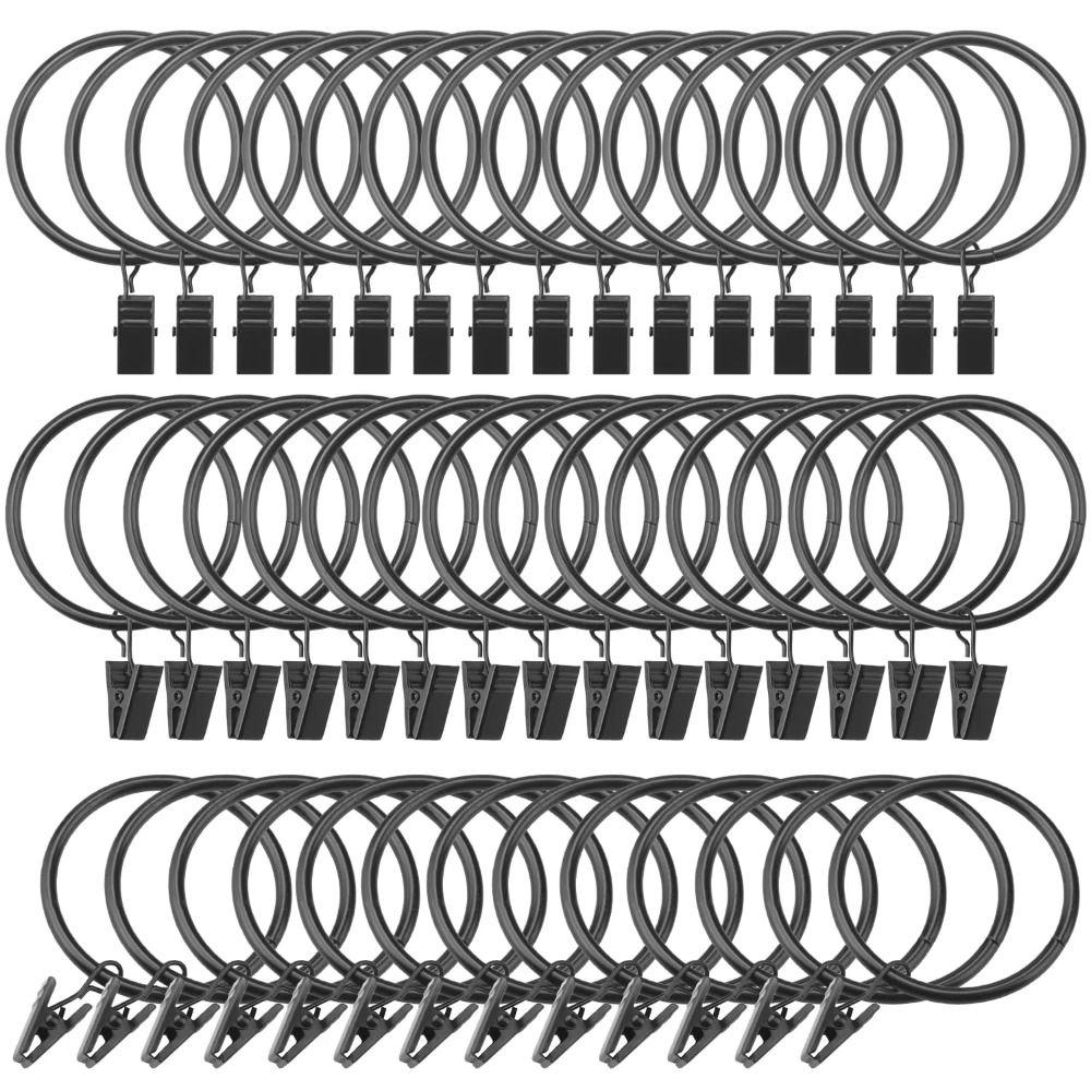 Metal Curtain Rings Heavy Duty Roman Circles Decorative Hanger Pins Metal Curtain Clips Home