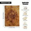 Plank Print Flannel Shawl, Casual Soft Blanket, Rustic Wood Grain Design, All Season Multi Scenario Comfort Accent