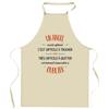 Tablier De Cuisine - Un Angel Aussi Génial - Impression Bretonne - Coton Résistant - Liens Ajustables