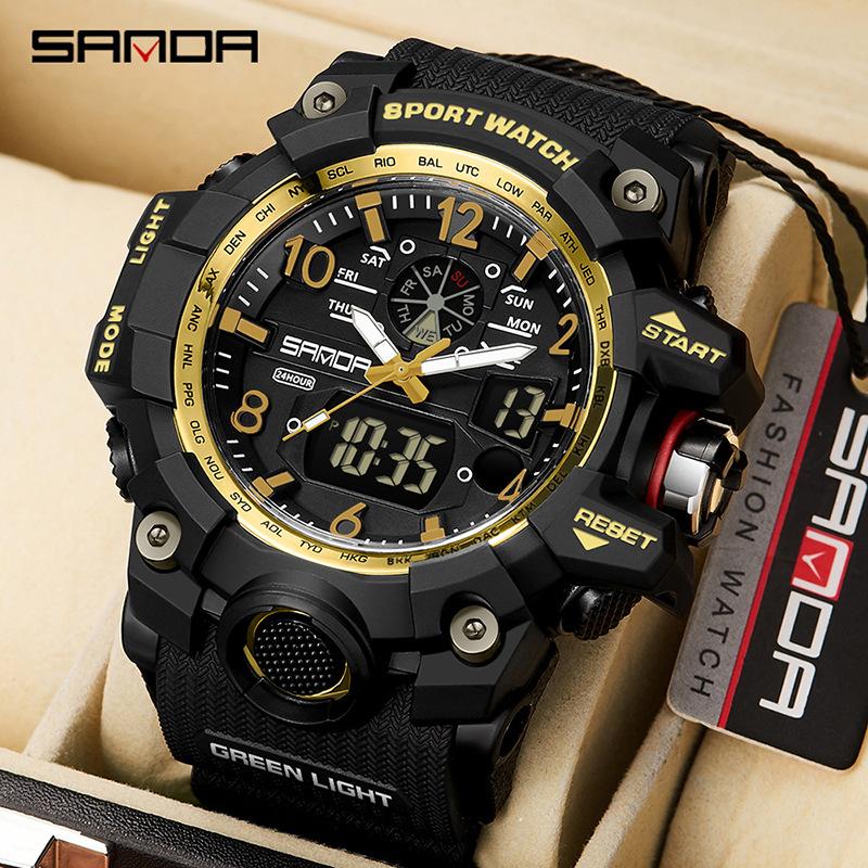 SANDA Watches Creative Sports Electronic Watch Personalised Fashion Electronic Watch