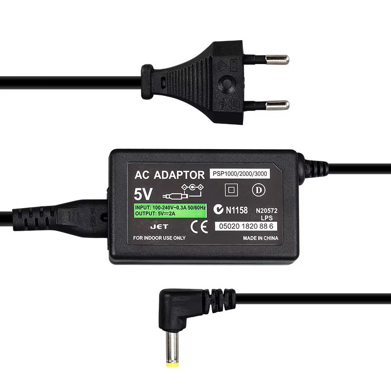 EU US Plug AC Charger Adapter For PSP Charger Power Supply Cord Compatible with Sony PlayStation PSP 1000 3000 Series