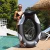 Inflatable Black Whale Water Hammock