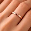 Pure Copper Minimalist Band Ring – Smooth Handmade Stacking Ring – Everyday Wear Jewelry