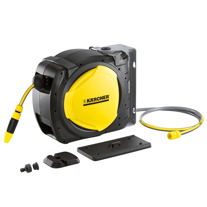 Kärcher Wall-Mounted Auto-Rewind Garden Hose Reel Set