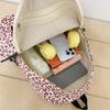 Schoolbag Leopard Print Backpack Female ins Vintage Commuter Travel Backpack Leisure Campus College Student School Bag School Season