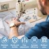2Pcs Universal Magnetic Seam Guide with Hemmer Function Multifun Ruler Attachment Presser Foot for Sewing Machine Accessory