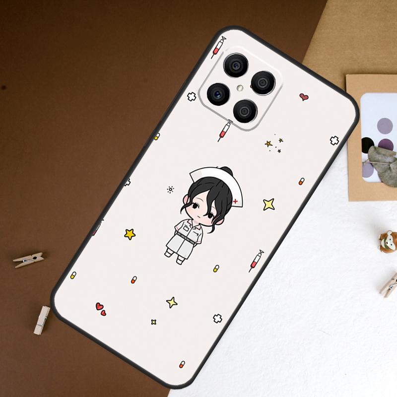 Cartoon Doctor Nurse Case For Honor Magic 8 5 6 7 Pro X9a X9b X9c X9d X8b X8c Win RT 50 70 90 200 400 Lite Cover