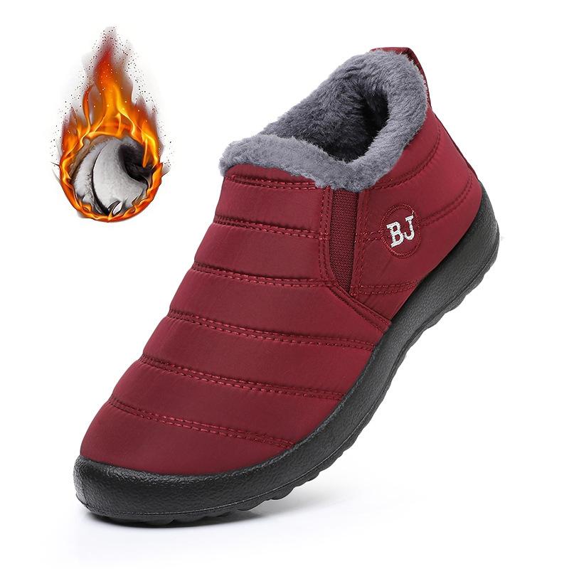 Fashion Women Snow Boots Fashion Outdoor Unisex Shoes Slip on Comfortable Platform Shoes for Women Waterproof Plush Winter Ankle Boots